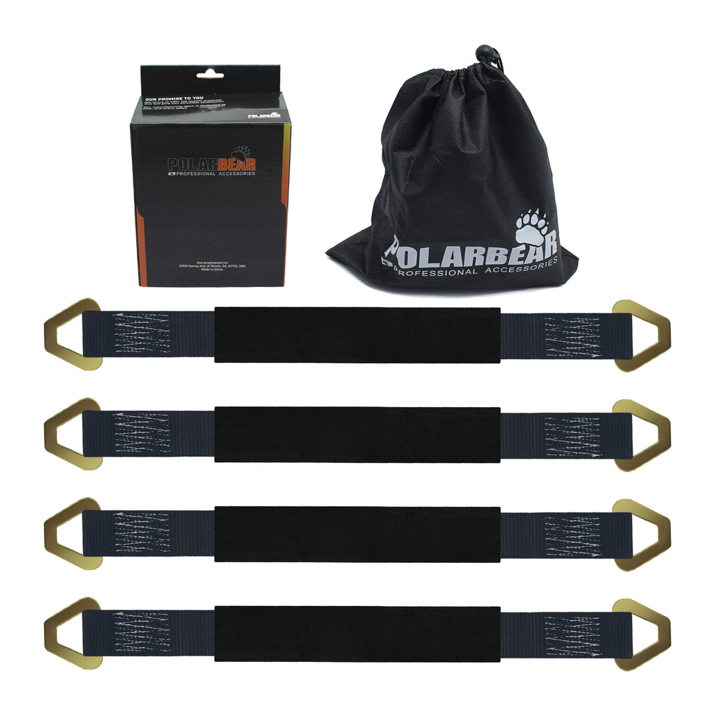 2"x38" D-Ring Straps 10,000 LBS (4-Packs)